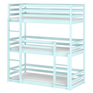 Piętrowe łóżko do pokoju chłopców ze stelażem flex TED 90×190 niebieskie 879229 Piętrowe łóżko do pokoju chłopców ze stelażem flex TED 90×190 niebieskie 879229