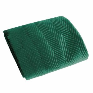 Pikowana narzuta SOFIA 170×210 cm ZIELONA pled koc 687269 Pikowana narzuta SOFIA 170×210 cm ZIELONA pled koc 687269