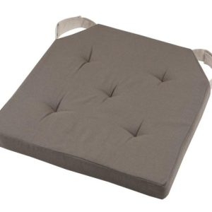 Pikowana poduszka na krzesło DUO 38×38 taupe jasny z rzepami 1004132 Pikowana poduszka na krzesło DUO 38×38 taupe jasny z rzepami 1004132