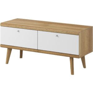 Szafka RTV PRIME 01 dąb riviera / biały 248828 Szafka RTV PRIME 01 dąb riviera / biały 248828