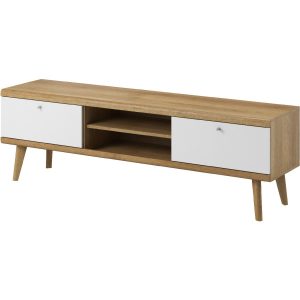 Szafka RTV PRIME 02 dąb riviera / biały 248820 Szafka RTV PRIME 02 dąb riviera / biały 248820