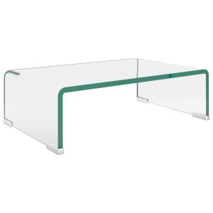 Szafka rtv Przezroczysta 40 x 25 x 11 cm Szkło vidaXL 381576 Szafka rtv Przezroczysta 40 x 25 x 11 cm Szkło vidaXL 381576