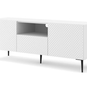 Szafka RTV Ravenna C 150 cm 2D1S biały połysk 240529 Szafka RTV Ravenna C 150 cm 2D1S biały połysk 240529
