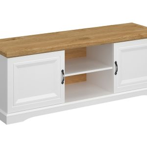 Szafka RTV Riva 150 cm z 2 drzwiami biała 260512 Szafka RTV Riva 150 cm z 2 drzwiami biała 260512
