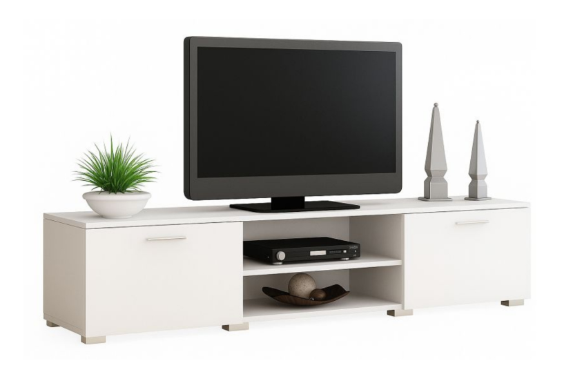 Szafka RTV RONI 150 cm - Biały 909715