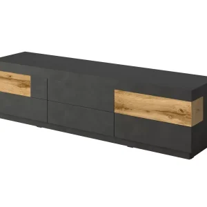 Szafka RTV SILKE 6S 206cm matera/dąb wotan 638948 Szafka RTV SILKE 6S 206cm matera/dąb wotan 638948