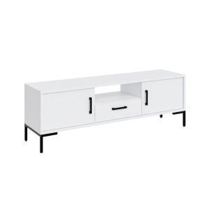 Szafka RTV SIMPLE – Biała | 150x47x40 cm 1029931 Szafka RTV SIMPLE – Biała | 150x47x40 cm 1029931