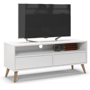 Szafka rtv, SKAND, 120x40x50 cm, biel, mat | TYLETEGOTU 473721 Szafka rtv, SKAND, 120x40x50 cm, biel, mat | TYLETEGOTU 473721