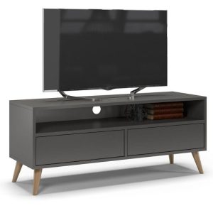 Szafka rtv, SKAND, 120x40x50 cm, grafit, mat | TYLETEGOTU 473716 Szafka rtv, SKAND, 120x40x50 cm, grafit, mat | TYLETEGOTU 473716