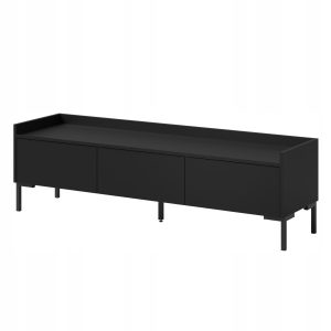 Szafka RTV stojąca Liam 150 Czarna 668463 Szafka RTV stojąca Liam 150 Czarna 668463