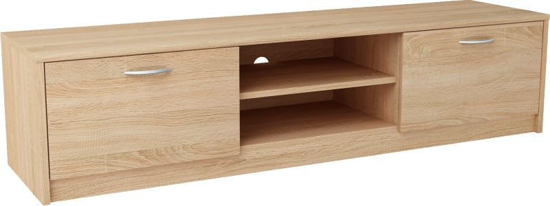 Szafka RTV, stolik, K028, 160x41x36 cm, dąb sonoma, mat 616675