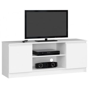 Szafka rtv, stolik, NOVA, 140x40x55 cm, biel, mat | TYLETEGOTU 988751 Szafka rtv, stolik, NOVA, 140x40x55 cm, biel, mat | TYLETEGOTU 988751