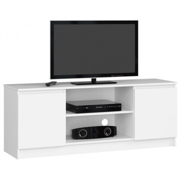 Szafka rtv, stolik, NOVA, 140x40x55 cm, biel, mat | TYLETEGOTU 988751