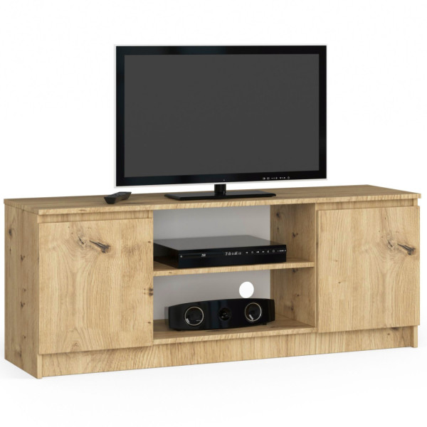 Szafka rtv, stolik, NOVA, 140x40x55 cm, dąb artisan, mat | TYLETEGOTU 988729