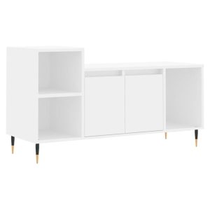 Szafka RTV Stolik Pod Telewizor Szafka Półka Biała 100x35x55 cm 764454 Szafka RTV Stolik Pod Telewizor Szafka Półka Biała 100x35x55 cm 764454