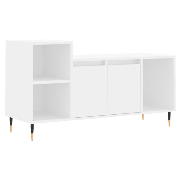 Szafka RTV Stolik Pod Telewizor Szafka Półka Biała 100x35x55 cm 764454