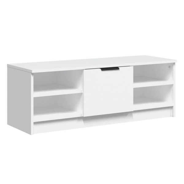 Szafka RTV Stolik Pod Telewizor Szafka Półka Biała 102x35.5x36.5 cm 769722
