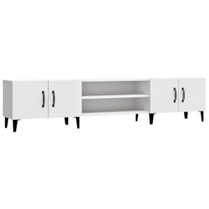 Szafka RTV Stolik Pod Telewizor Szafka Półka Biała 180×31.5×40 cm 765059 Szafka RTV Stolik Pod Telewizor Szafka Półka Biała 180×31.5×40 cm 765059