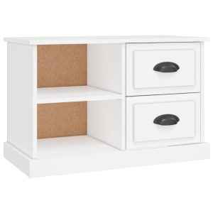 Szafka RTV Stolik Pod Telewizor Szafka Półka Biała 73×35.5×47.5 cm 764451 Szafka RTV Stolik Pod Telewizor Szafka Półka Biała 73×35.5×47.5 cm 764451