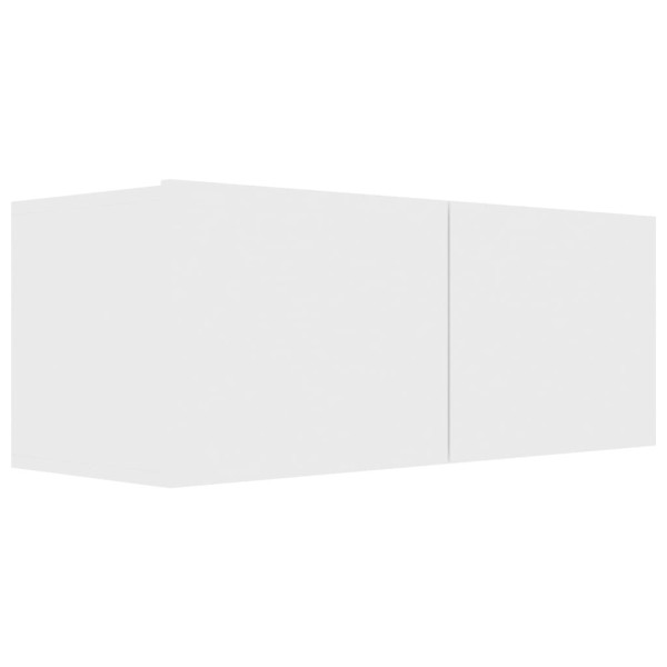 Szafka RTV Stolik Pod Telewizor Szafka Półka Biała 80x30x30 cm 763463