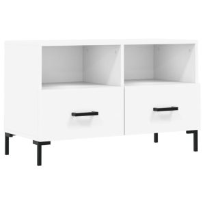Szafka RTV Stolik Pod Telewizor Szafka Półka Biała 80x36x50 cm 765056 Szafka RTV Stolik Pod Telewizor Szafka Półka Biała 80x36x50 cm 765056