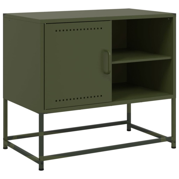 Szafka RTV Stolik Półka Pod Telewizor Stalowa 100.5x39x60.5 cm 763537