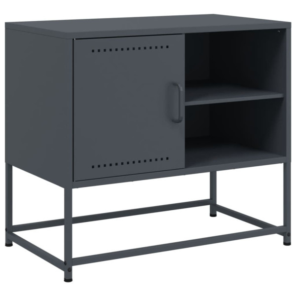 Szafka RTV Stolik Półka Pod Telewizor Stalowa 100.5x39x60.5 cm 763490