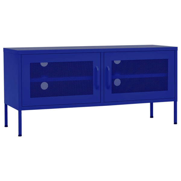 Szafka RTV Stolik Półka Pod Telewizor Stalowa 105x35x50 cm 763459