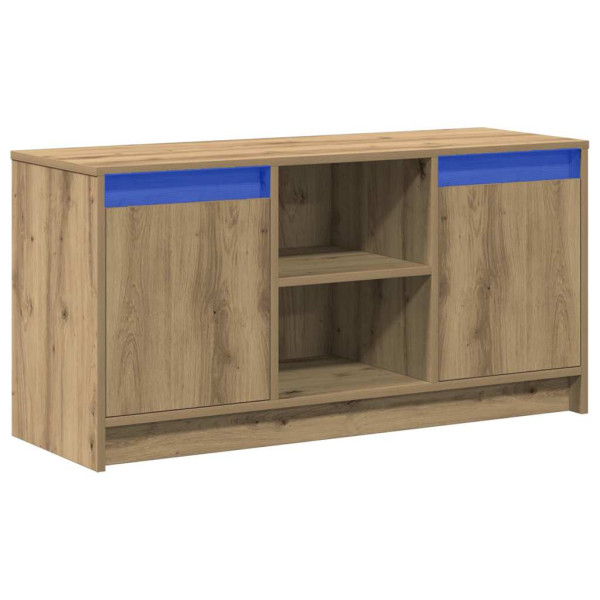 Szafka RTV Stolik Półka Szafka Pod Telewizor Do Salonu LED 100 x 34 x 50 cm 867924