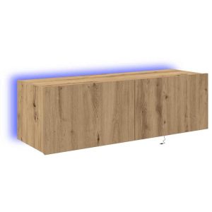 Szafka RTV Stolik Półka Szafka Pod Telewizor Do Salonu LED 100 x 35 x 31 cm 866687 Szafka RTV Stolik Półka Szafka Pod Telewizor Do Salonu LED 100 x 35 x 31 cm 866687