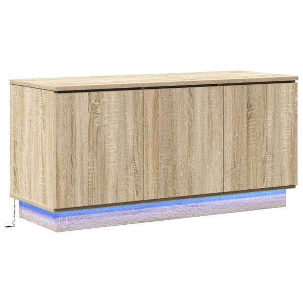 Szafka RTV Stolik Półka Szafka Pod Telewizor Do Salonu LED 100 x 38 x 49 cm 866888