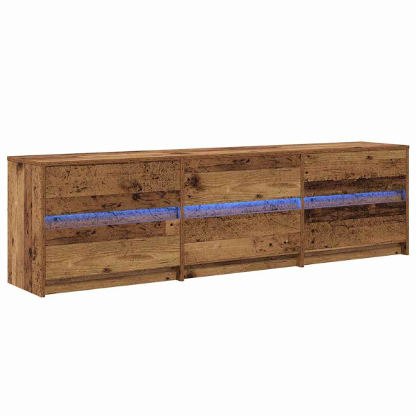 Szafka RTV Stolik Półka Szafka Pod Telewizor Do Salonu LED 180 x 34 x 50 cm 867957