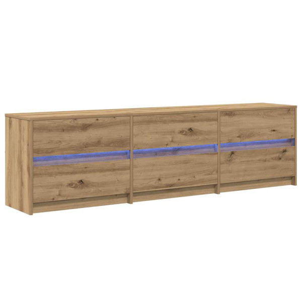 Szafka RTV Stolik Półka Szafka Pod Telewizor Do Salonu LED 181 x 34 x 50 cm 867609