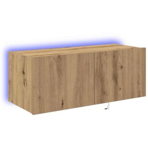 Szafka RTV Stolik Półka Szafka Pod Telewizor Do Salonu LED 80 x 35 x 31 cm 866643 Szafka RTV Stolik Półka Szafka Pod Telewizor Do Salonu LED 80 x 35 x 31 cm 866643
