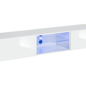 Szafka RTV SWITCH biały połysk 180 cm + LED 945980 Szafka RTV SWITCH biały połysk 180 cm + LED 945980