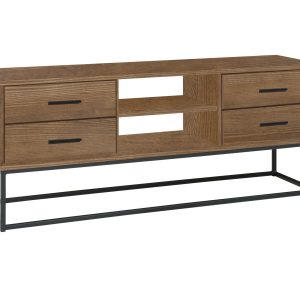 Szafka RTV Sydney II drewniana loft, kolor brązowy 669999 Szafka RTV Sydney II drewniana loft, kolor brązowy 669999