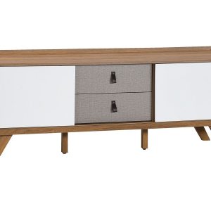 Szafka RTV szafki szuflady jasne drewno 70943 Szafka RTV szafki szuflady jasne drewno 70943