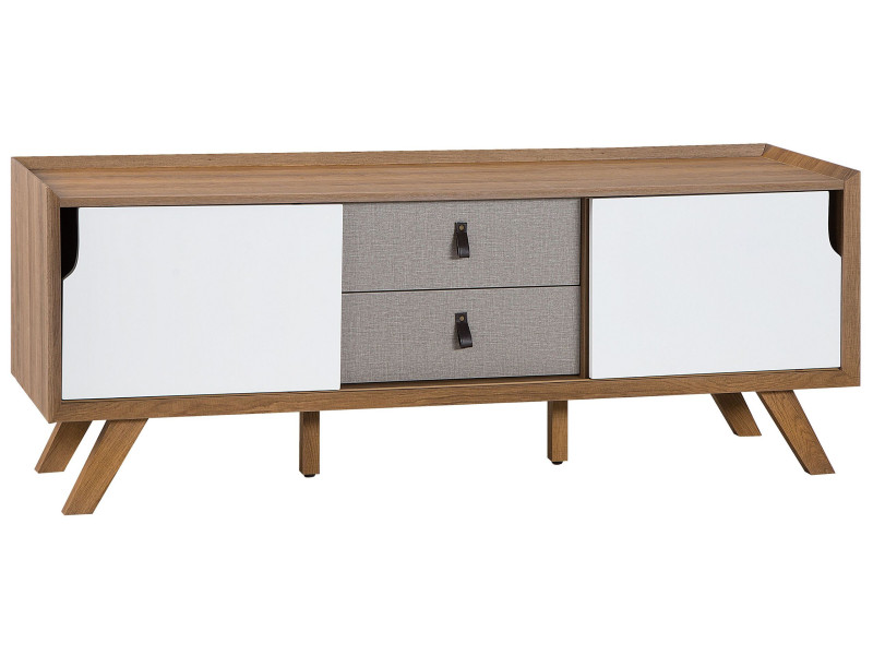 Szafka RTV szafki szuflady jasne drewno 70943
