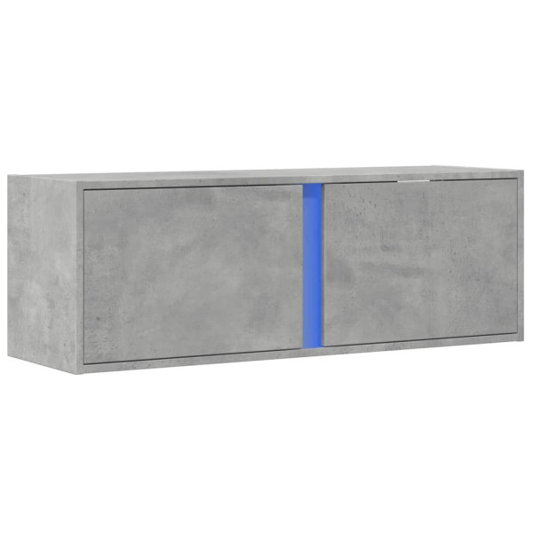 Szafka Rtv Szary Mat LED Drzwiczki Nowoczesny Salon 100x31x35cm 764436