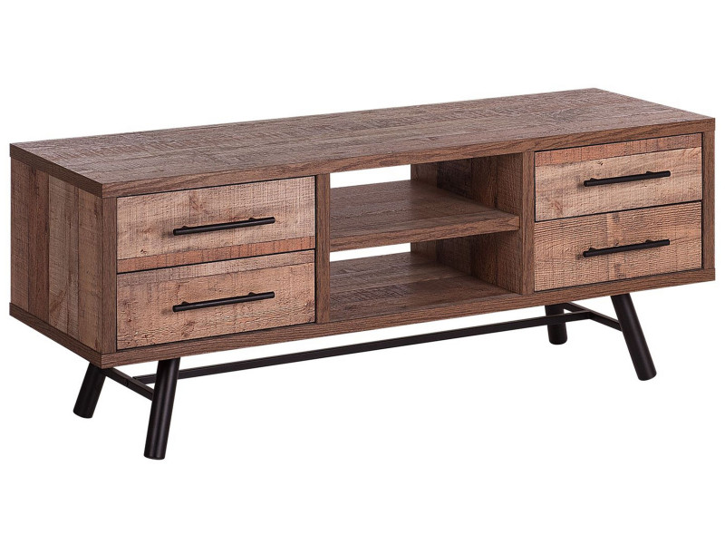 Szafka RTV szuflady jasne drewno 70986