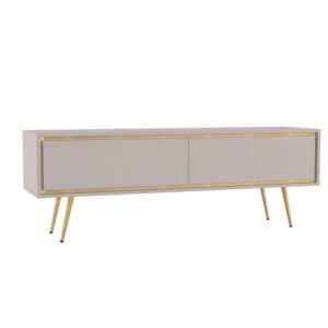 Szafka RTV Tori z metalowymi nóżkami w kolorze Cashmere 653913