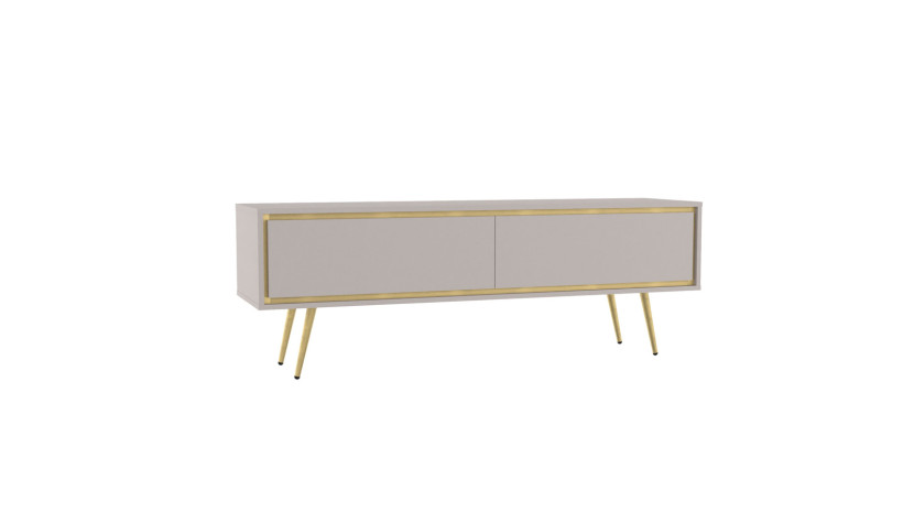 Szafka RTV Tori z metalowymi nóżkami w kolorze Cashmere 653913