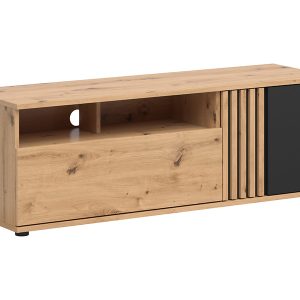 Szafka RTV Vabres 135 cm z drzwiami i szufladą dąb artisan lamele 287250 Szafka RTV Vabres 135 cm z drzwiami i szufladą dąb artisan lamele 287250