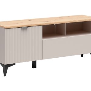Szafka RTV Velton 135 cm z kaszmir/dąb artisan 950145 Szafka RTV Velton 135 cm z kaszmir/dąb artisan 950145