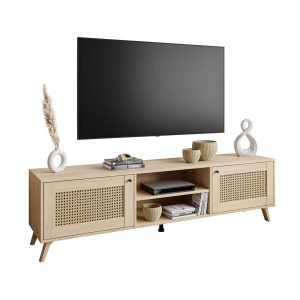 Szafka RTV VIENNA 3D imitacja plecionki – dąb puccini 96803 Szafka RTV VIENNA 3D imitacja plecionki – dąb puccini 96803