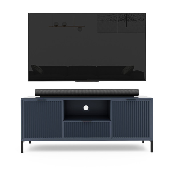 Szafka RTV Wave 135 cm z szufladami indigo 712389