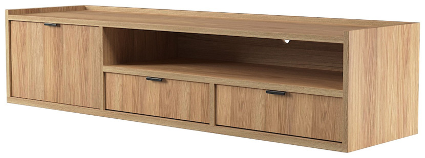 Szafka RTV wisząca 150 cm z szufladami ELVIO 966684