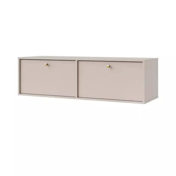 Szafka RTV wisząca do salonu Sakai 4 2K T302 Beżowy 716248