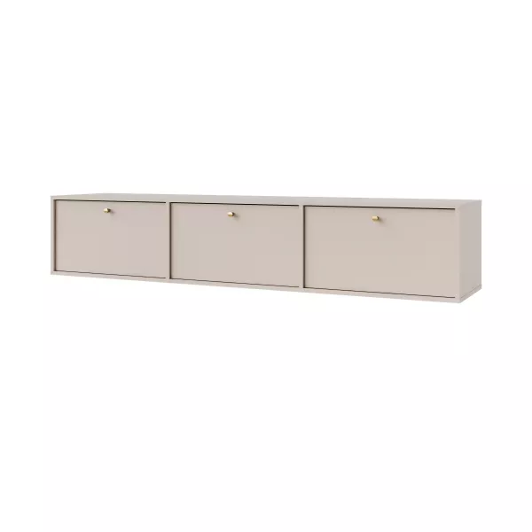 Szafka RTV wisząca do salonu Sakai 4 3K T303 Beżowy 716253