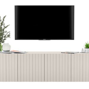 Szafka RTV wisząca Glamour Komoda RTV Kaszmir Mat 150 cm 865758